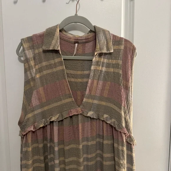 Free People Plaid Maxi Dress - Picture 4 of 8